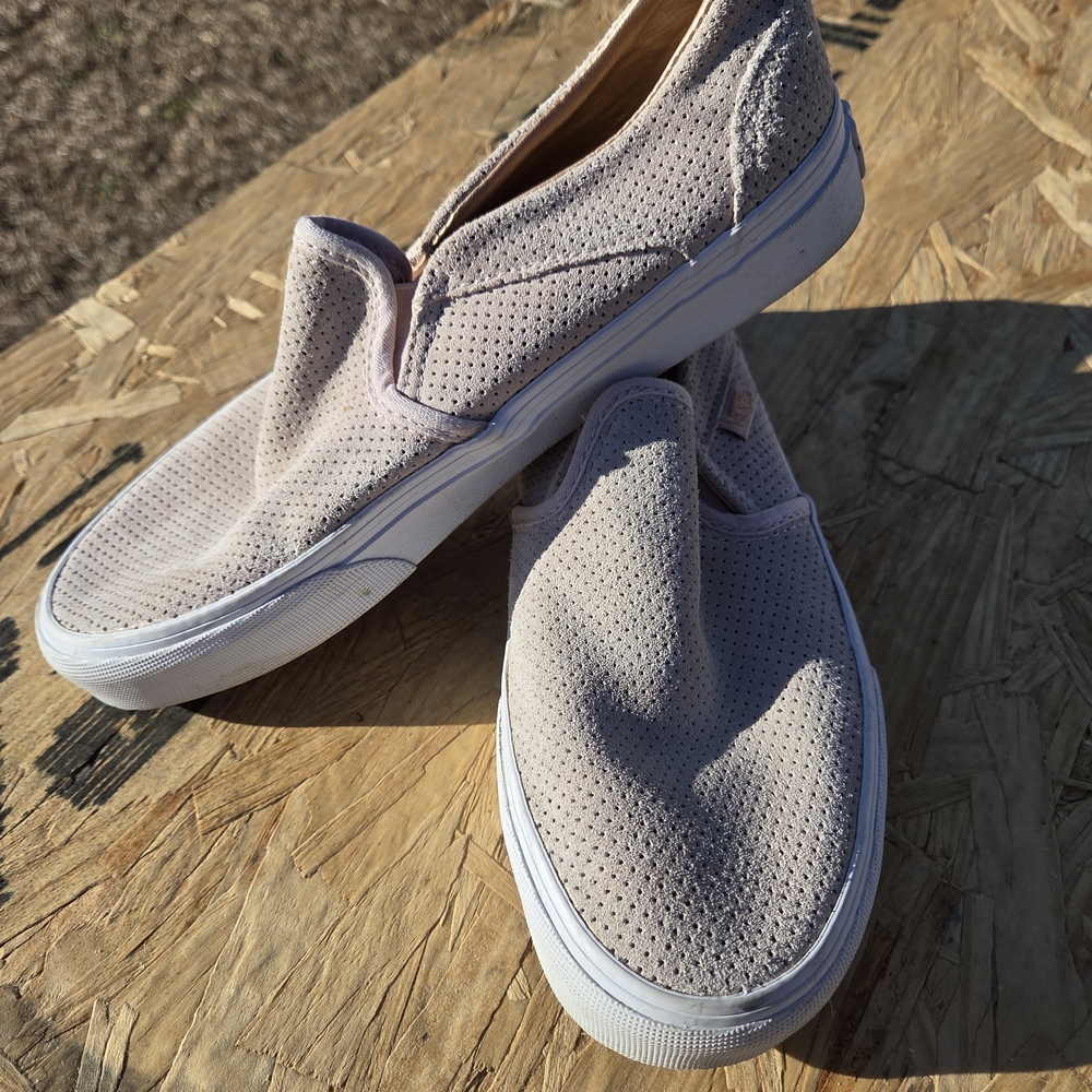 Vans Slip-On Sneakers - Gray, Size 7 US, Casual Classic